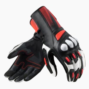 Metis 2 Gloves Black-Neon Red