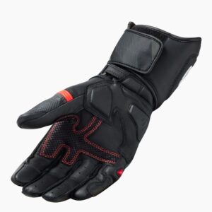 League 2 Gloves Black-Neon Red