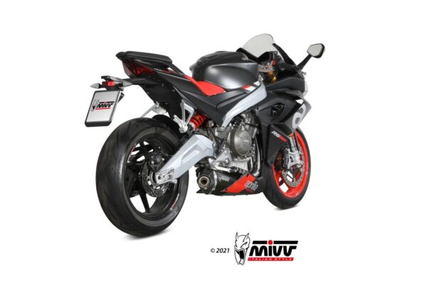 Mivv - Delta Race Black Stainless Steel Exhaust - RS 660 / Tuono 660 - Image 3