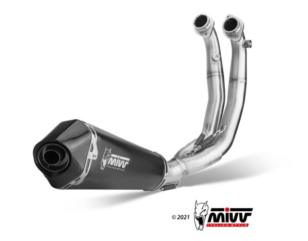 Mivv - Delta Race Black Stainless Steel Exhaust - RS 660 / Tuono 660